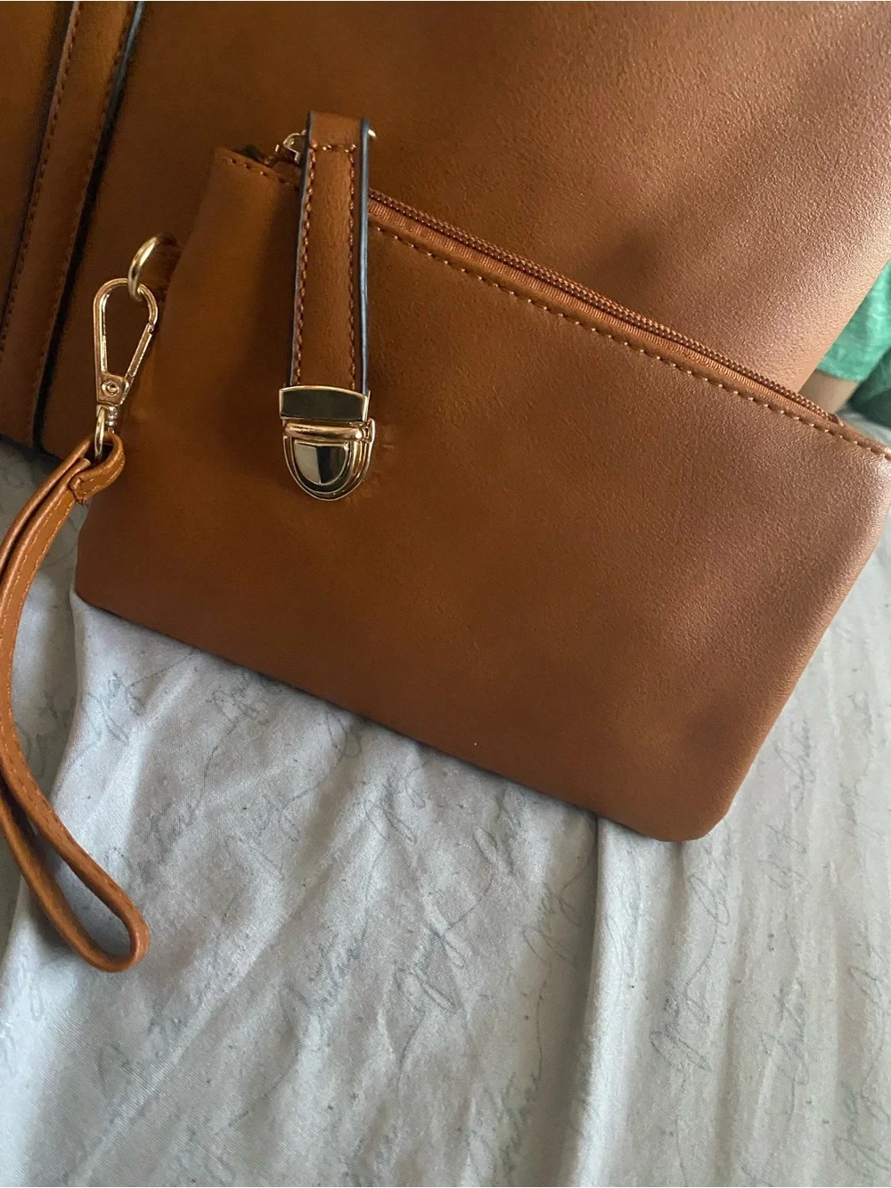 Classic Brown Leather Tote Bag for Men